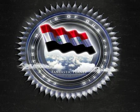 Flag Syria quality designer flag Stock Illustration