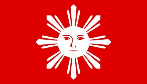Flag of the Tagalog people Stock Illustration