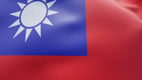  flag of Taiwan Video stock 278459132