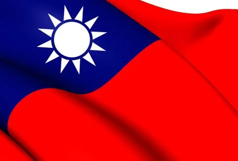 Flag of taiwan Stock Illustration