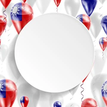 Flag of Taiwan Stock Illustration