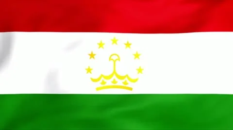 Flag Of Tajikistan Stock Footage 11355966