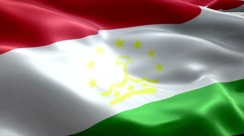 Flag Tajikistan Vídeos de archivo 47780845