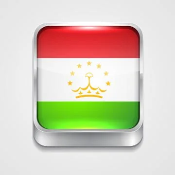 Flag of tajikistan Stock Illustration