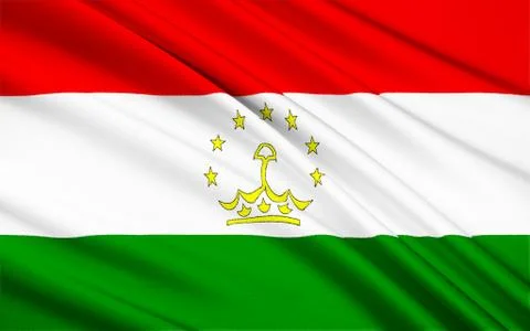Flag of Tajikistan Stock Illustration