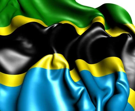 Flag of tanzania Stock Illustration