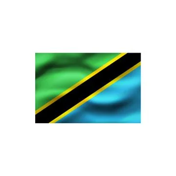Flag of Tanzania. Stock Illustration