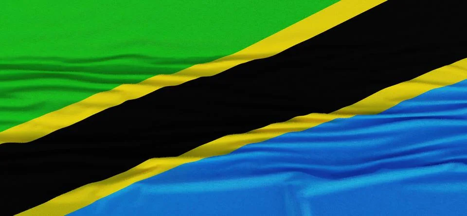 Flag of Tanzania Stock Illustration