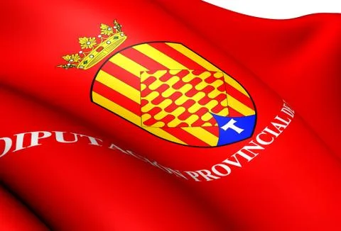 Flag of tarragona Stock Illustration