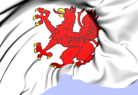 Flag of tczew Stock Illustration