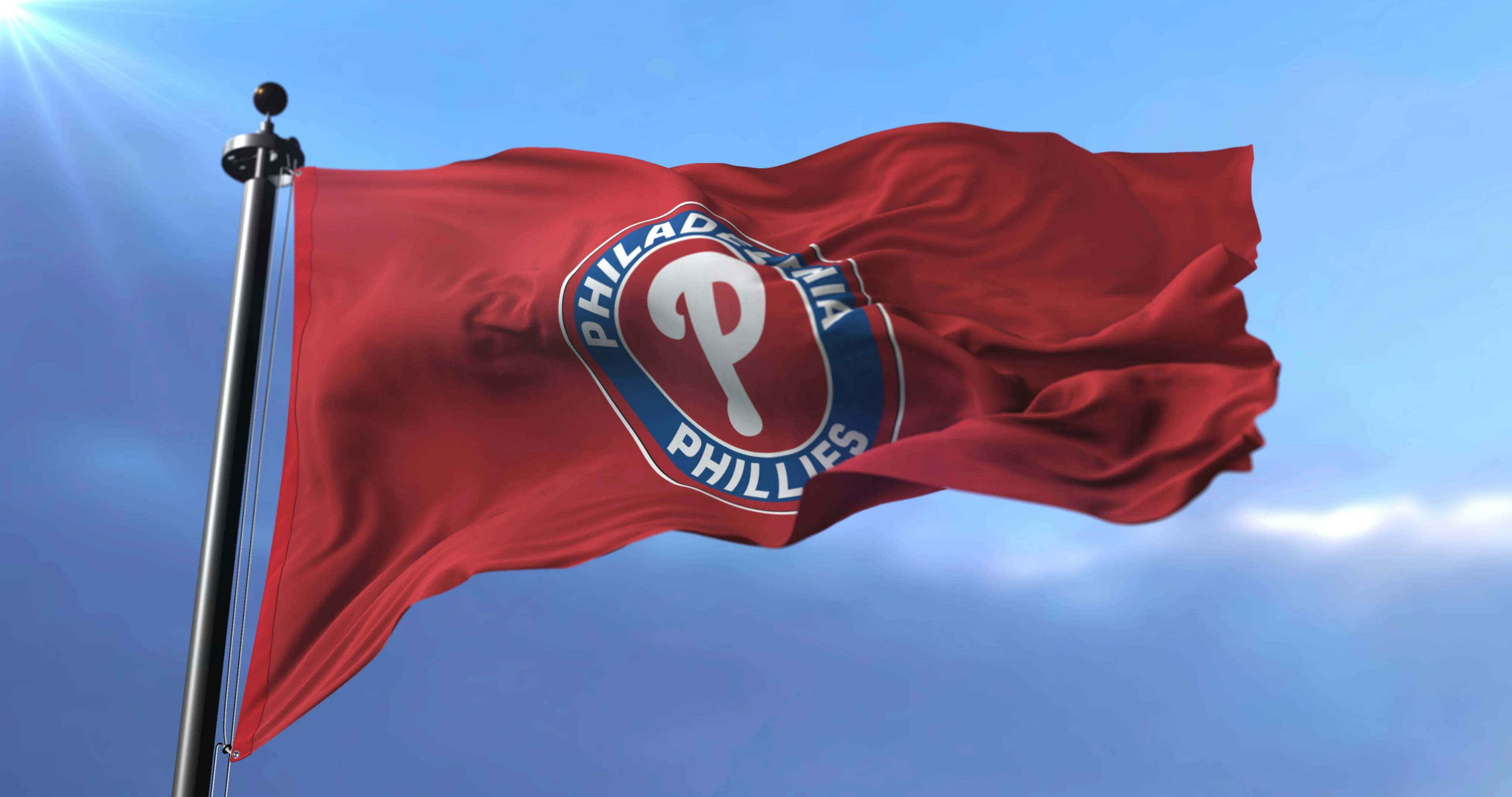 Flag of the team Philadelphia Phillies, ... | Stock Video | Pond5