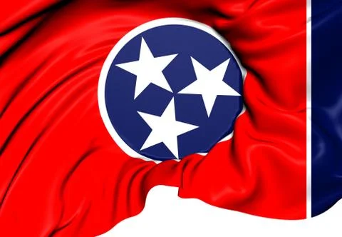Flag of tennessee Stock Illustration