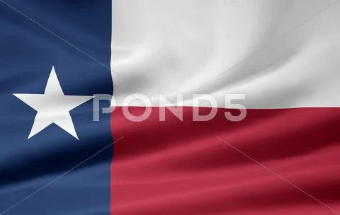 Flag of Texas Стоковая иллюстрация