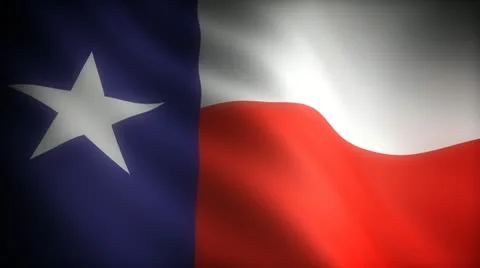 Flag of Texas (seamless) Stock Footage