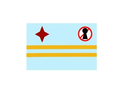 Flag with text closed by covid 19 and corona stamp Stock Illustration