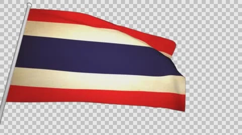 Flag Thailand 01 Stock Footage 61722466
