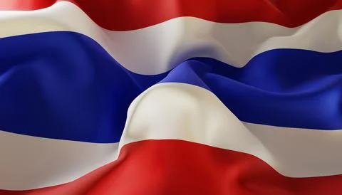 Flag of Thailand. Close-Up Illustrazione stock