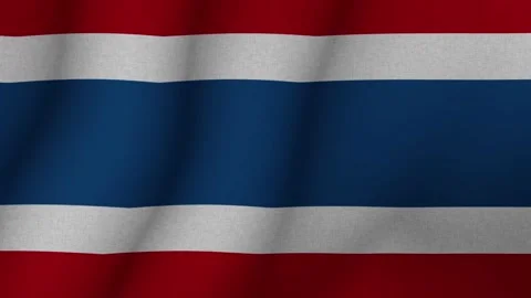 The Flag of Thailand is an evolving 3d national flag of Thailand. 1080p HD Stock-Footage 272735512