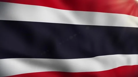 Flag of Thailand Stock Footage 49732698
