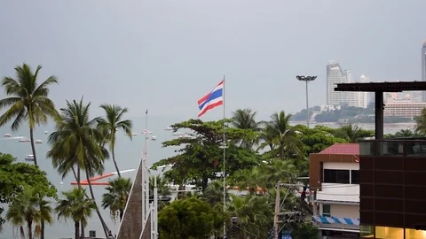 Flag of Thailand Stockbeeldmateriaal 87290717