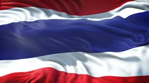 Flag of Thailand Stock Footage 97762976