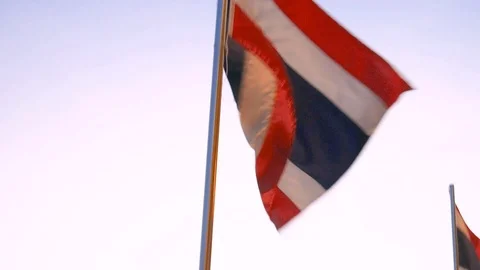 The flag of Thailand Stock Footage 107629655