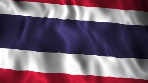 Flag Thailand Stock Footage 128180327
