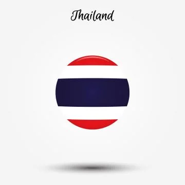 Flag of Thailand icon Stock Illustration