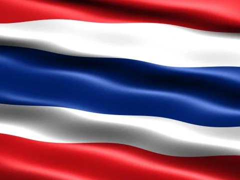 Flag of thailand Stock Illustration