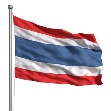 Flag of thailand Stock Illustration