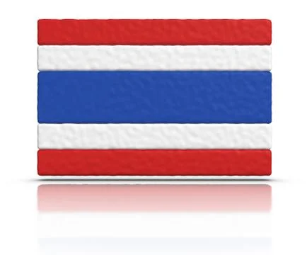 Flag of thailand Stock Illustration