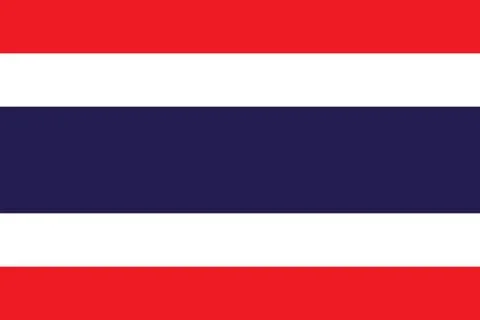 Flag of Thailand Stock Illustration