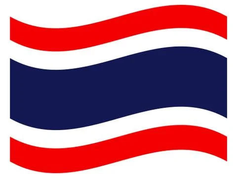 Flag of Thailand Stock Illustration