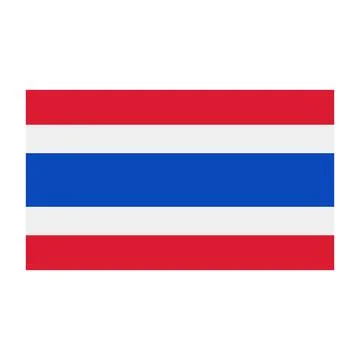 Flag of Thailand. Stock Illustration
