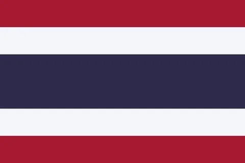 Flag of Thailand Stock Illustration