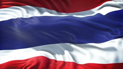 Flag of Thailand Loop Stock Footage 104311673