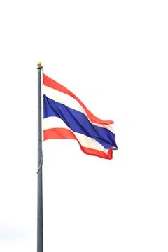 Flag of thailand. Stock Photos