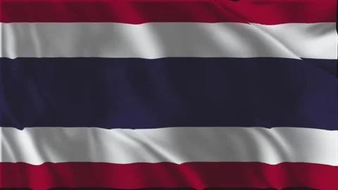 Flag of Thailand waving slowly Stock-Footage 337909640