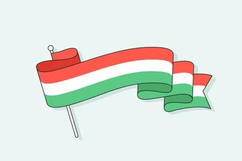 Flag with three stripe Stock Illustration