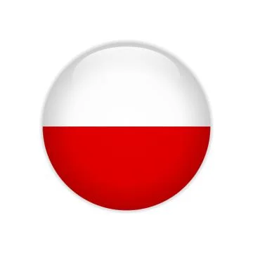 Flag of Thuringia button Illustrazione stock