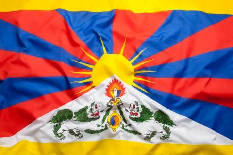 Flag of Tibet Foto stock