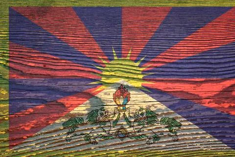 Flag of Tibet Stock Photos