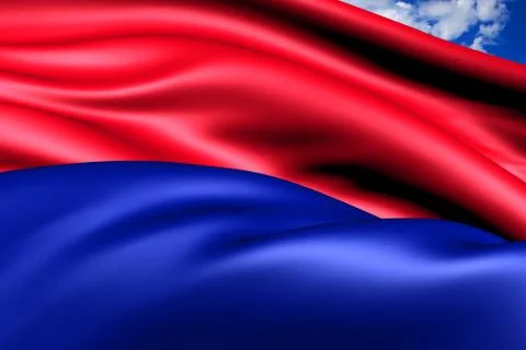 Flag of ticino Stock Illustration