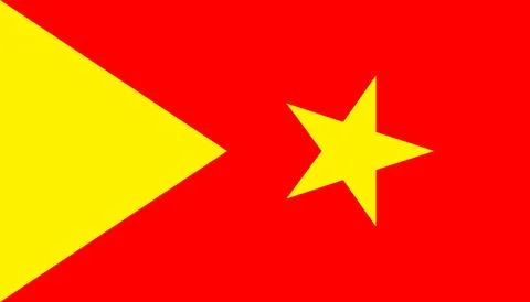 Flag of the Tigray Region Stock Illustration