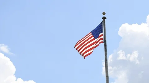 Flag Time Lapse 01 Video stock 113344269