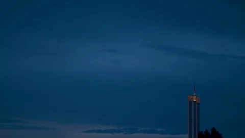 Flag Timelapse At Dusk Stock Footage 90671830