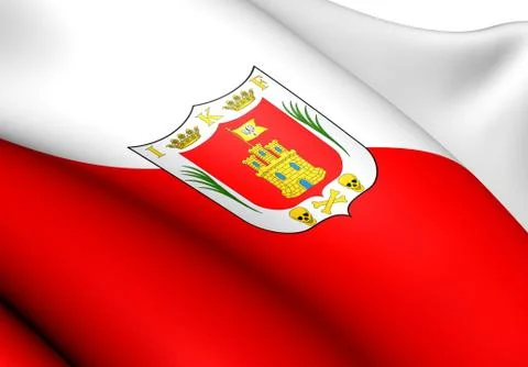 Flag of tlaxcala Stock Illustration