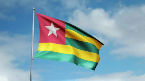 Flag of Togo Video stock 444933