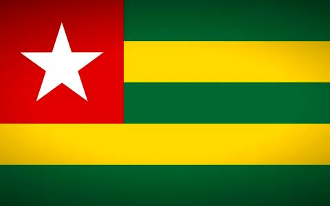 Flag of Togo. Stock Illustration