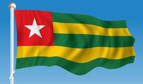 Flag of Togo Stock Illustration